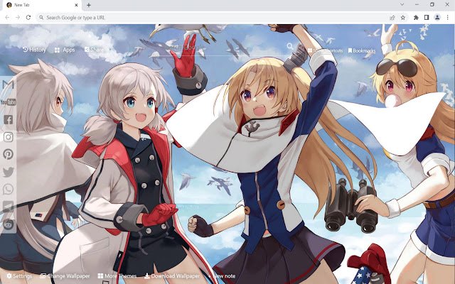 Wallpaper Anime HD Tab Baru dari toko web Chrome untuk dijalankan dengan OffiDocs Chromium online