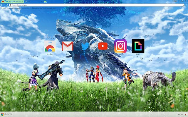 Ang Anime Xenoblade Chronicles 2 mula sa Chrome web store na tatakbo sa OffiDocs Chromium online