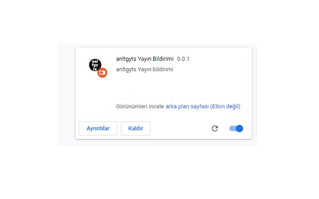 anltgyts Yayın Bildirimi  from Chrome web store to be run with OffiDocs Chromium online