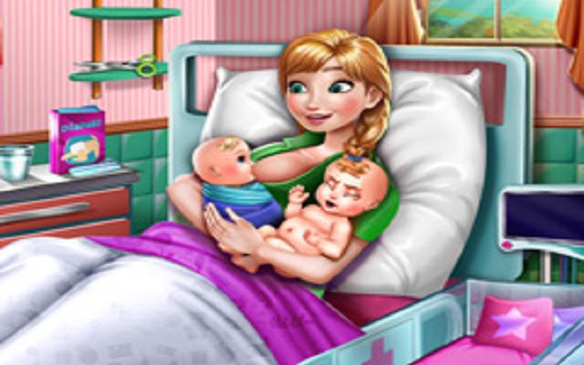 Anna Mommy Twins Birth מחנות האינטרנט של Chrome תופעל עם OffiDocs Chromium באינטרנט