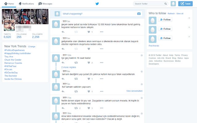 Anon Tweets  from Chrome web store to be run with OffiDocs Chromium online