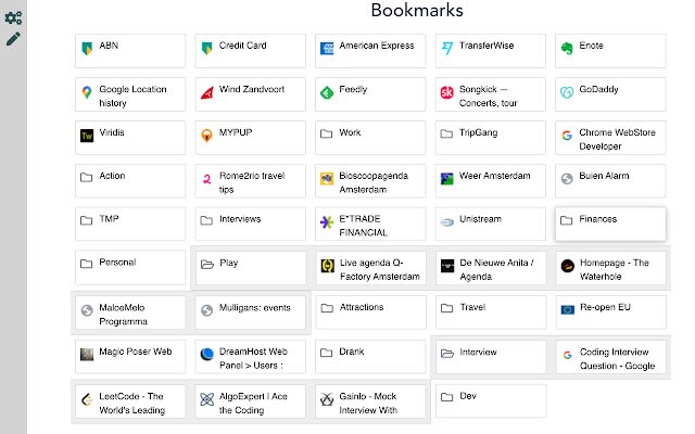 Strona innej karty Nowa karta ze sklepu internetowego Chrome, którą można uruchomić za pomocą OffiDocs Chromium online