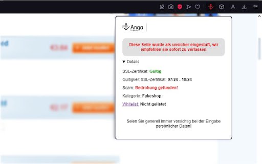 Anqa Detector  from Chrome web store to be run with OffiDocs Chromium online