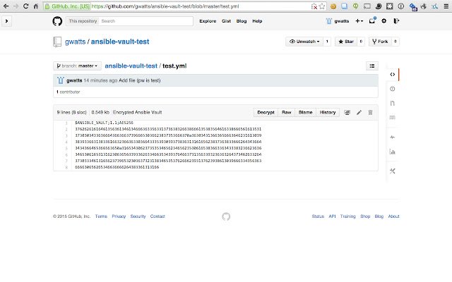 Ansible Vault Decryptor ze sklepu internetowego Chrome do uruchomienia z OffiDocs Chromium online