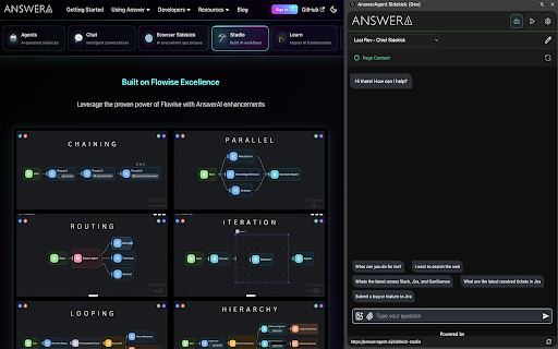 AnswerAgent Sidekick  from Chrome web store to be run with OffiDocs Chromium online