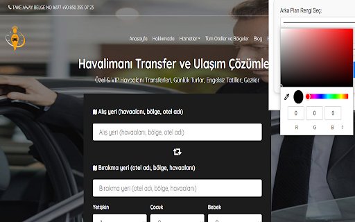 Antalya havalimanı transfer  from Chrome web store to be run with OffiDocs Chromium online