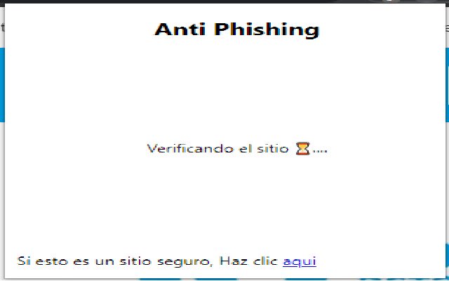 Anti phishing desde Chrome Web Store se ejecutará con OffiDocs Chromium en línea