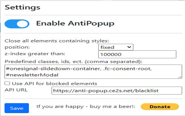 Anti Popup da Chrome Web Store para ser executado com OffiDocs Chromium online
