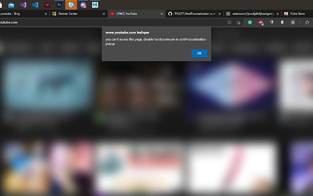 Chrome 网上商店的 Anti Procrastinator 将与 OffiDocs Chromium 在线一起运行