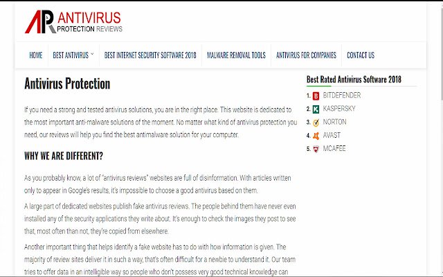 Antivirus Protection Reviews  from Chrome web store to be run with OffiDocs Chromium online