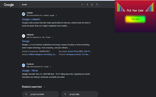 Any Color  from Chrome web store to be run with OffiDocs Chromium online