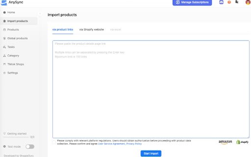 AnySync Lister  from Chrome web store to be run with OffiDocs Chromium online