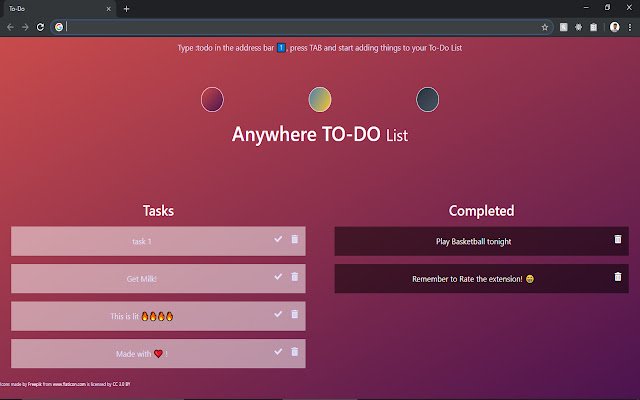 Anywhere TODO  from Chrome web store to be run with OffiDocs Chromium online