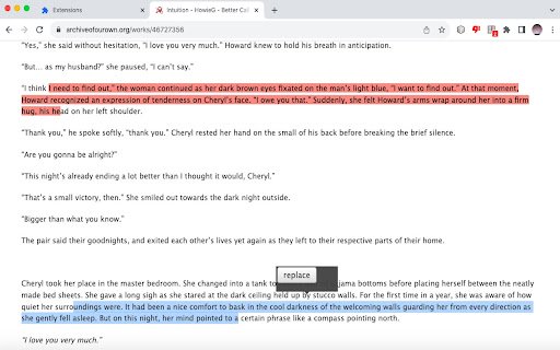 AO3 Bookmarker  from Chrome web store to be run with OffiDocs Chromium online