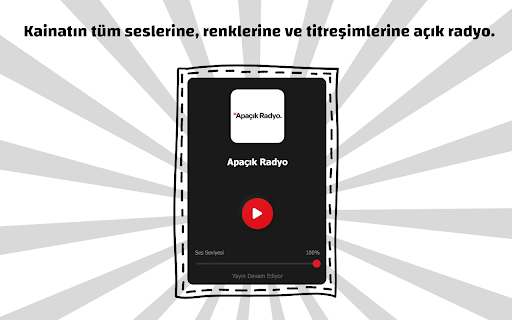 Apaçık Radyo from Chrome web store to be run with OffiDocs Chromium online Apaçık Radyo from Chrome web store to be run with OffiDocs Chromium online