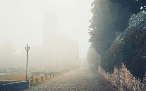 A Pathway During Foggy Weather  from Chrome web store to be run with OffiDocs Chromium online