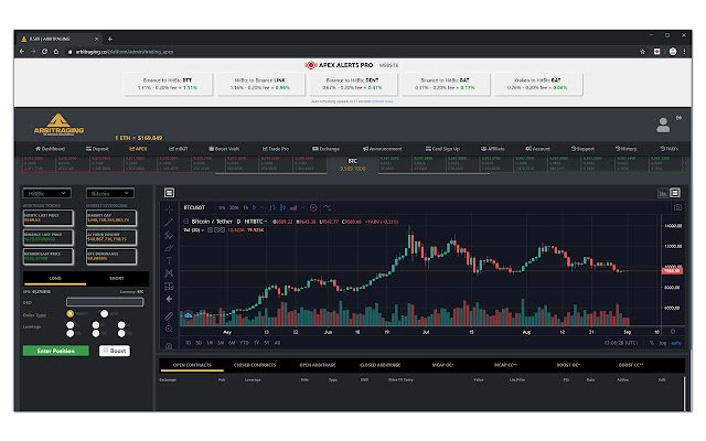 APEX ARBITRAGING ALERTS PRO จาก Chrome เว็บสโตร์ที่จะรันด้วย OffiDocs Chromium ออนไลน์