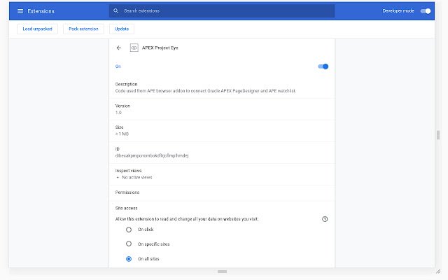 APEX Project Eye de Chrome web store se ejecutará con OffiDocs Chromium en línea