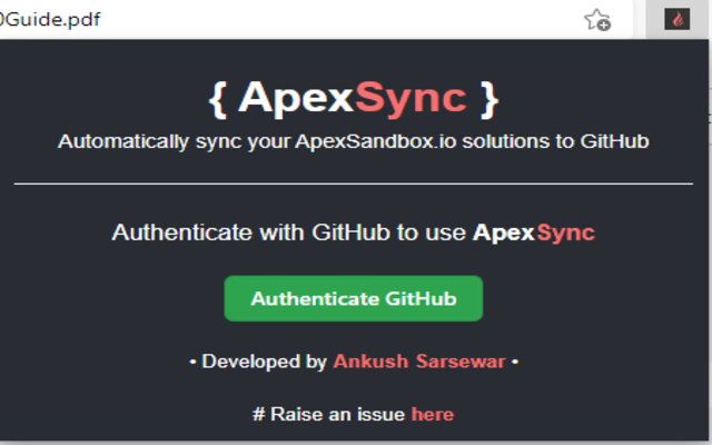 ApexSync mula sa Chrome web store na tatakbo sa OffiDocs Chromium online