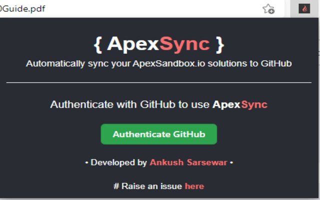 ApexSync ze sklepu internetowego Chrome do uruchomienia z OffiDocs Chromium online