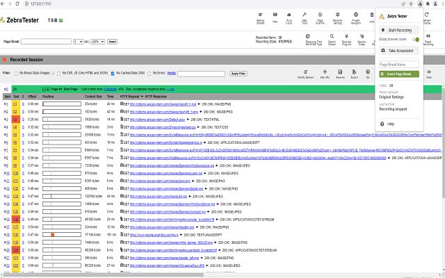 Apica Script Recorder aus dem Chrome Web Store zur Ausführung mit OffiDocs Chromium online