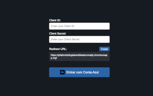 Api Conta Azul Extension  from Chrome web store to be run with OffiDocs Chromium online