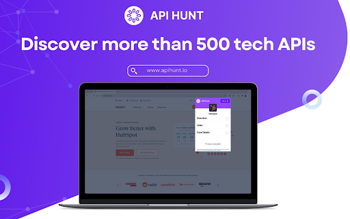 API Hunt  from Chrome web store to be run with OffiDocs Chromium online