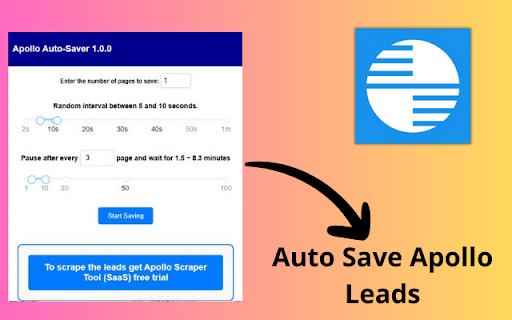apollo autosaver  from Chrome web store to be run with OffiDocs Chromium online