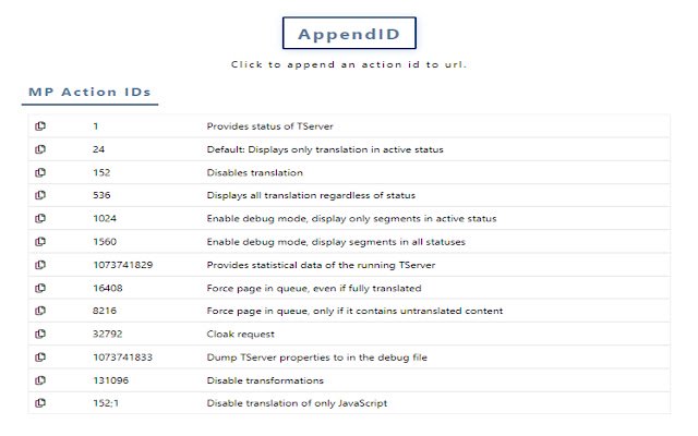 AppendID da Chrome Web Store para ser executado com OffiDocs Chromium online