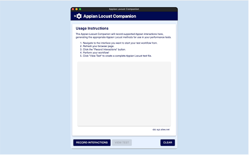 Appian Locust Companion from Chrome web store to be run with OffiDocs Chromium online Appian Locust Companion from Chrome web store to be run with OffiDocs Chromium online
