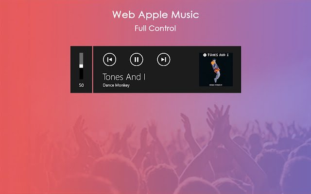 Apple Music Controls  from Chrome web store to be run with OffiDocs Chromium online