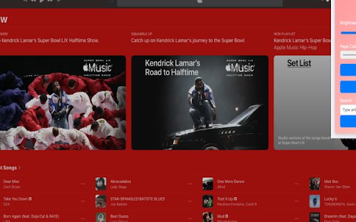 Apple Music Extension  from Chrome web store to be run with OffiDocs Chromium online
