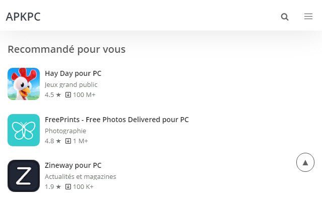 Applications Android à télécharger ApkPC  from Chrome web store to be run with OffiDocs Chromium online