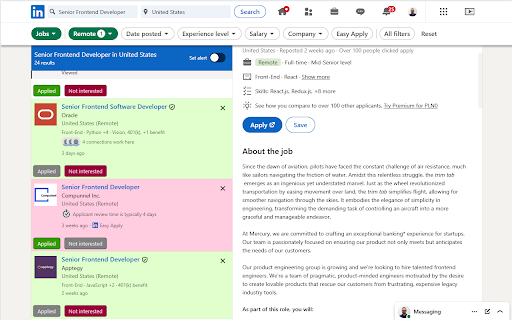 ApplyEasy  from Chrome web store to be run with OffiDocs Chromium online