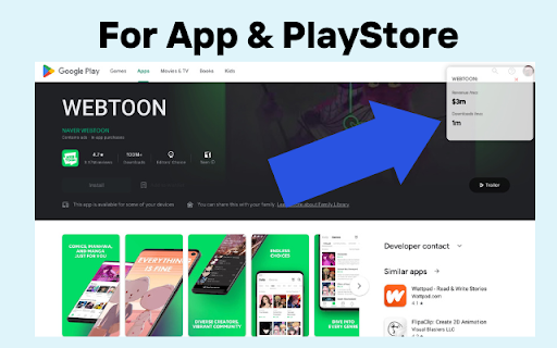AppRank.io Revenue/Download App Stats  from Chrome web store to be run with OffiDocs Chromium online
