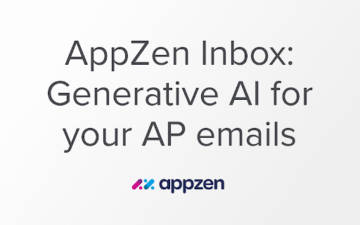 AppZen Inbox  from Chrome web store to be run with OffiDocs Chromium online