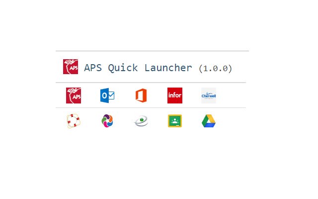 APS Launcher aus dem Chrome-Webshop zur Ausführung mit OffiDocs Chromium online