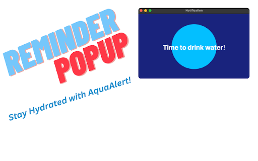 AquaAlert: Daily Water Drinking Reminder  from Chrome web store to be run with OffiDocs Chromium online
