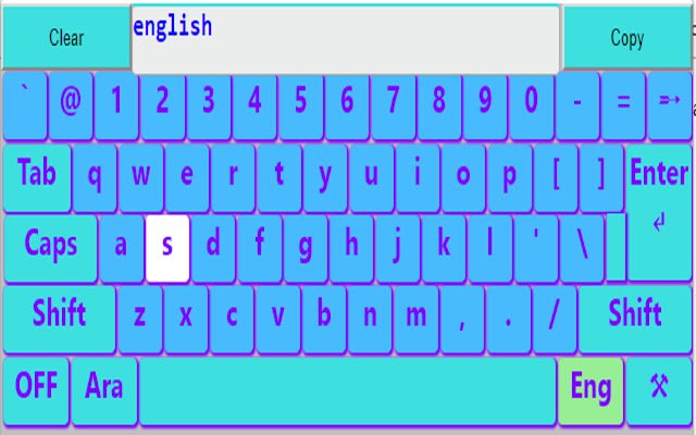 Arabic and English Keyboard  from Chrome web store to be run with OffiDocs Chromium online