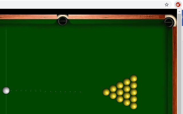 Ang mga arcade billiards mula sa Chrome web store ay tatakbo sa OffiDocs Chromium online