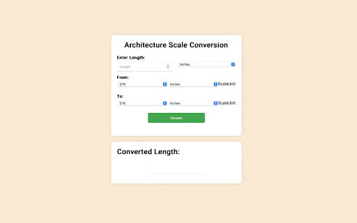 Architecture Scale Converter  from Chrome web store to be run with OffiDocs Chromium online