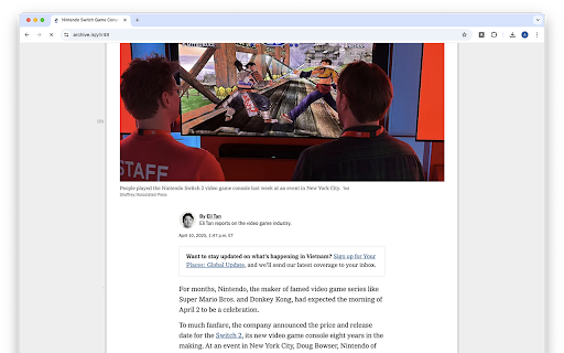 Archive This!  from Chrome web store to be run with OffiDocs Chromium online