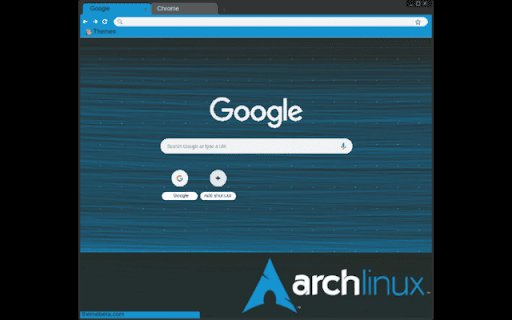 Arch Linux (blue)  from Chrome web store to be run with OffiDocs Chromium online