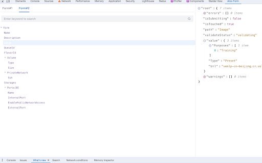 Arco Form DevTools  from Chrome web store to be run with OffiDocs Chromium online
