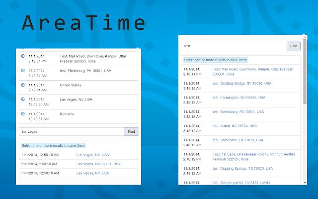 AreaTime із веб-магазину Chrome для запуску з OffiDocs Chromium онлайн