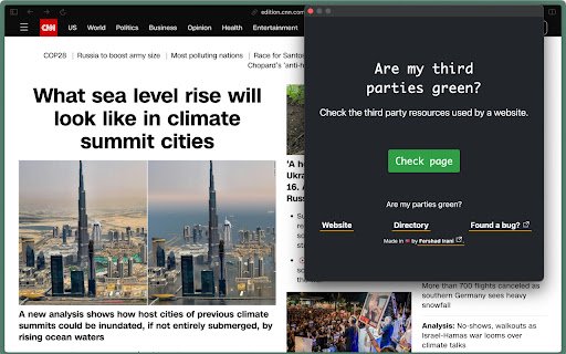 Are my third parties green?  from Chrome web store to be run with OffiDocs Chromium online
