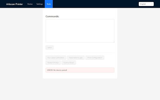 Arkscan Printer  from Chrome web store to be run with OffiDocs Chromium online