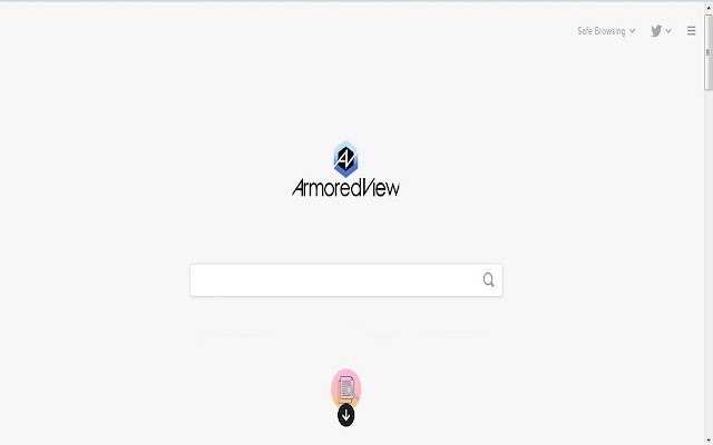 ArmoredView search engine  from Chrome web store to be run with OffiDocs Chromium online