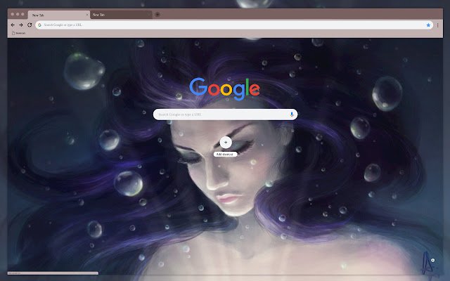 Art Girl Underwater ze sklepu internetowego Chrome, który można uruchomić w trybie online OffiDocs Chromium