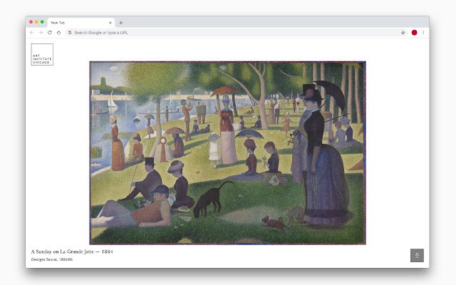 Art Institute of Chicago: Art Tab  from Chrome web store to be run with OffiDocs Chromium online